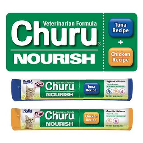 CHURU VET Nourish krema, mix okusa: tunjevina ili piletina, 14g