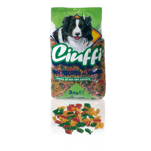 CIUFFI Tjestenina kuhana s povrcem, za pse, 3kg