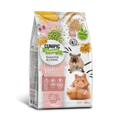 CUNIPIC Hamster & Gerbil, hrana za hrcke i gerbile, 600g