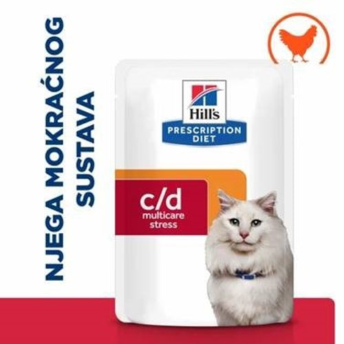 HILL's PD Fel c/d Urinary Stress s piletinom, za sprjecavanje nastanka struvita