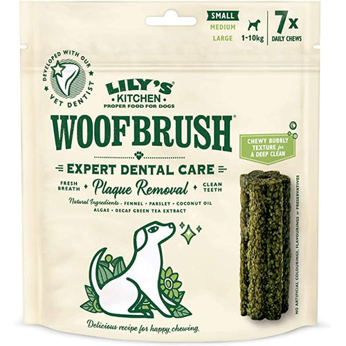 LILY'S KITCHEN Woofbrush Expert Dental Care/Dental Chew, S, multipack, 7X22g