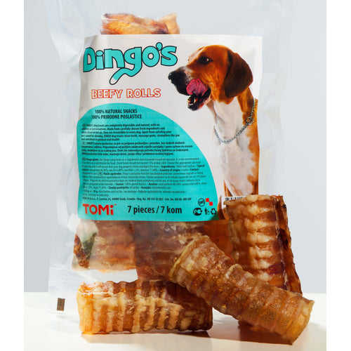 DINGO's Beffy Rolls, goveđi grkljani, 10cm