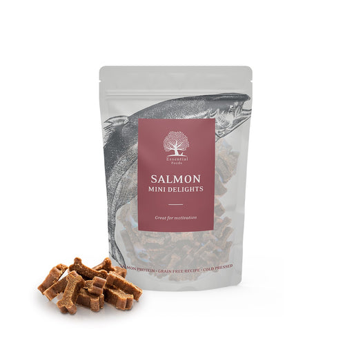 ESSENTIAL SALMON MINI DELIGHTS, bez zitarica, poslastica, losos, 100 g