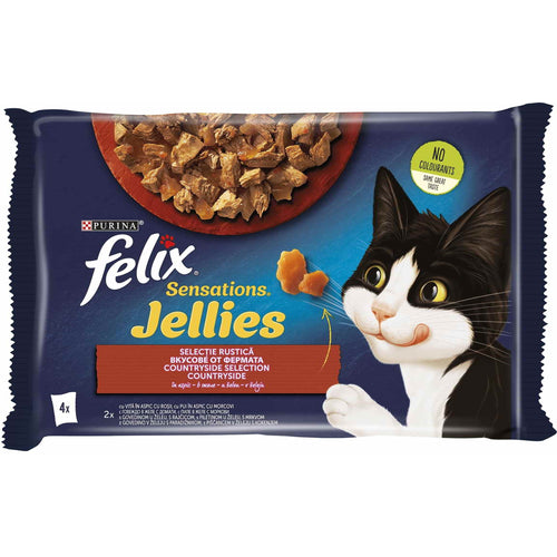 FELIX Sensations Jellies, Countryside selection, multipack, 4x85g