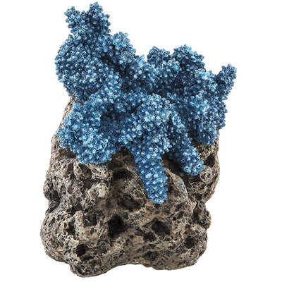 FERPLAST Akvarijski ukras Koralj  BLU 9134, 9,5x10,5xh14cm, plavi
