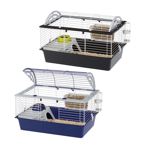 FERPLAST Kavez za glodavce Casita 80, 78x48x50cm, crna ili plava