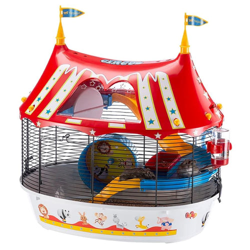 FERPLAST Kavez za hrcke Circus Fun, 49,5x34x42,5 cm, crni