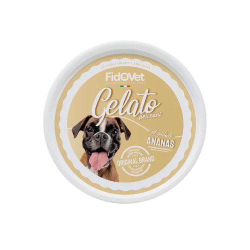 FIDOVET Gelato Sladoled za pse, s okusom ananasa, 40g