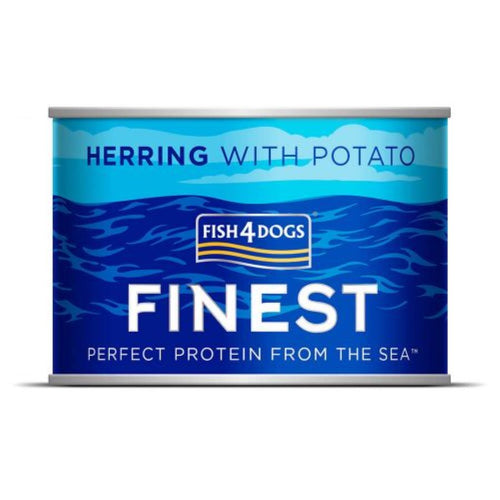 FISH4DOGS Finest, haringa s krumpirom, bez zitarica, 185g