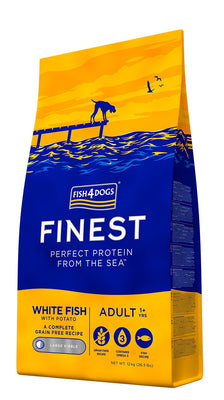 FISH4DOGS Finest Large, bijela riba i krumpir, bez zitarica, 12kg