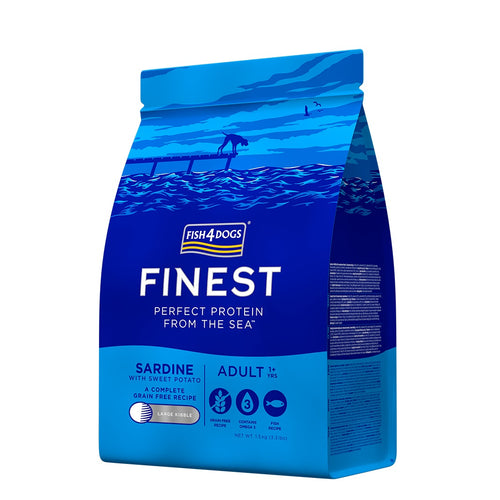 FISH4DOGS Finest Large, sardina i batat, bez zitarica, 1,5kg