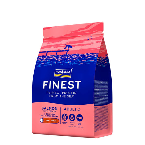 FISH4DOGS Finest Small, losos i krumpir, bez zitarica, 1,5kg