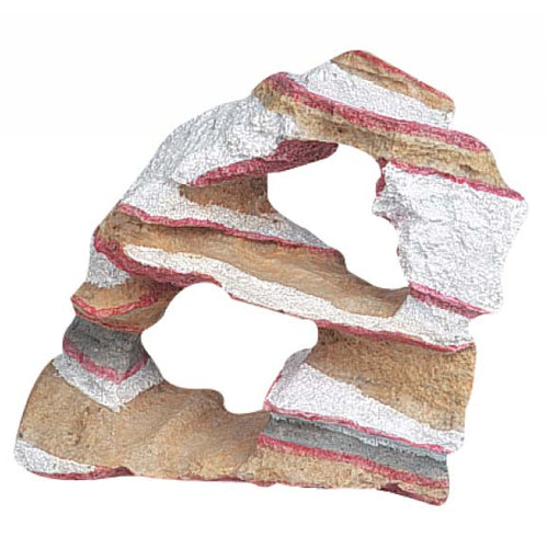 FLAMINGO Akvarijski ukras Rainbow kamen, 2 rupe, 14x6x12,5cm