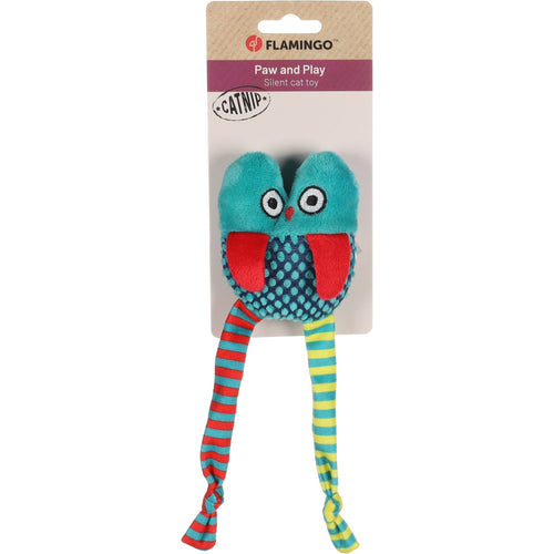 FLAMINGO CLERANCE Sova s ketnipom, zelena, 20cm