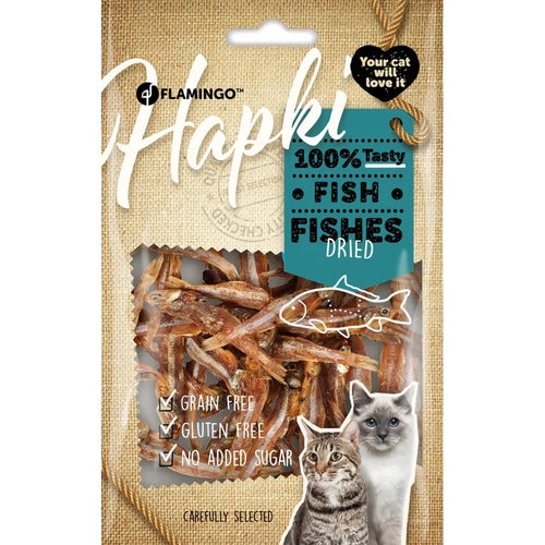 FLAMINGO Hapki susene ribice, poslastica za macke, 50g