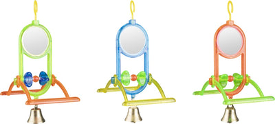 FLAMINGO Igracka za ptice, Ogledalo i zvono, 12x7x16,5cm