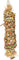 FLAMINGO Igračka za ptice Tube Small, papir, 7x6,5x3,1cm