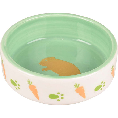 FLAMINGO Keramicka zdjelica Aila, motiv mrkvice i hrcak, 100ml, promjer 8,5cm