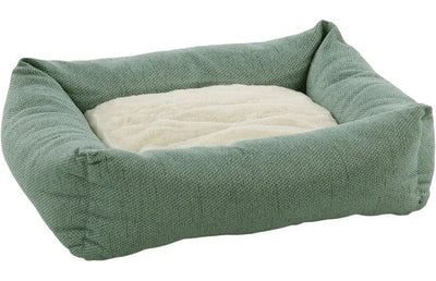 FLAMINGO Krevet Yara, s plisanim jastukom i odvojivom navlakom zelena 50x40x16cm