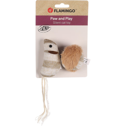 FLAMINGO Mis s loptom i ketnipom, smeđi