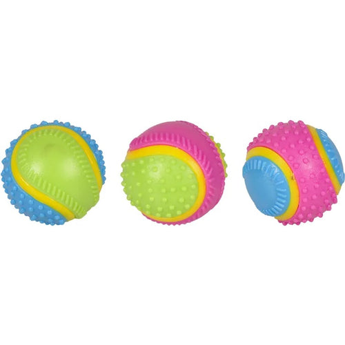 FLAMINGO Teniska loptica 5 Senses, s aromom govedine, zvucna, mix boja