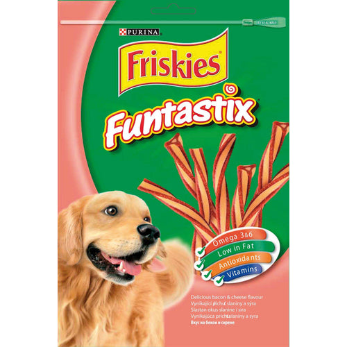 FRISKIES FunTastix, s okusom sira i slanine, 175g