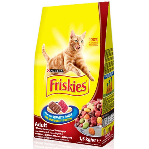 FRISKIES ukusna kombinacija govedine i piletine, s povrcem,1,5kg