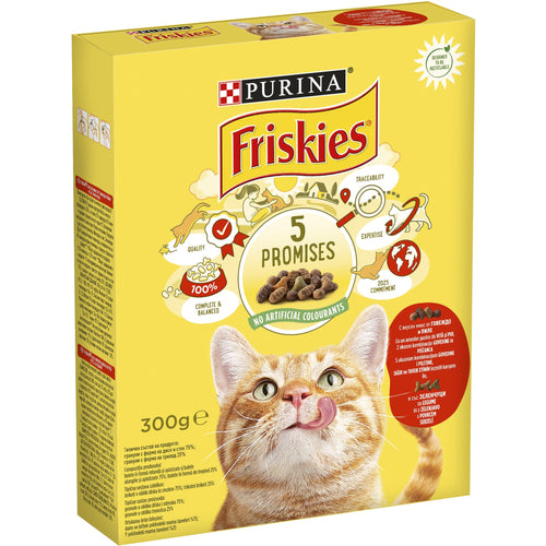 FRISKIES ukusna kombinacija govedine i piletine, s povrcem, 300g