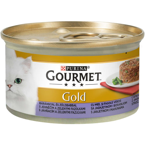 GOURMET Gold Savoury Cake s janjetinom i mahunama ,komadici u umaku, 85g