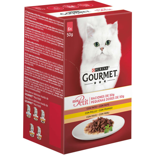 GOURMET Mon Petit vrecice s puretinom, piletinom i pacetinom u umaku, 6x50g