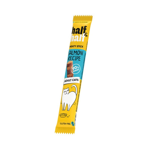 HALF&HALF Meaty Sticks, stapici s lososom, poslastica za macke, 5g