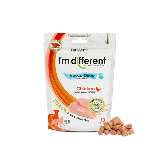 I'M DIFFERENT Freeze Dried, monoprotein piletina, poslastica bez zitarica, 40g