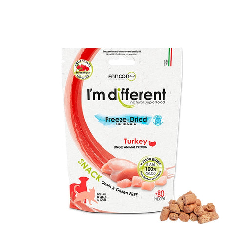 I'M DIFFERENT Freeze Dried, monoprotein puretina, poslastica bez zitarica, 40g
