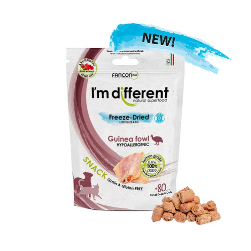 I'M DIFFERENT Freeze Dried biserka, poslastica bez zitarica, 40g