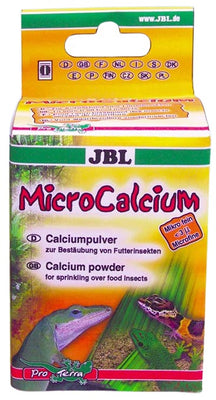 JBL MicroCalcium - puder s kalcijem za posipanje insekata, za gmazove 100g