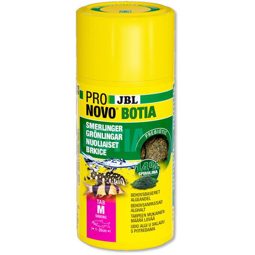 JBL ProNovo Botia Tab M - hrana u tabletama za biljojedne ribice 100ml