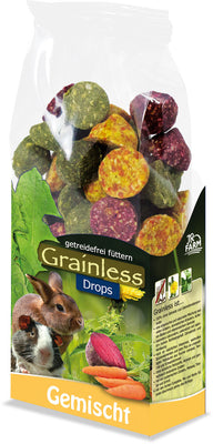 JR FARM Grainless Mixed Drops, poslastica s povrcem za glodavce, 140g  