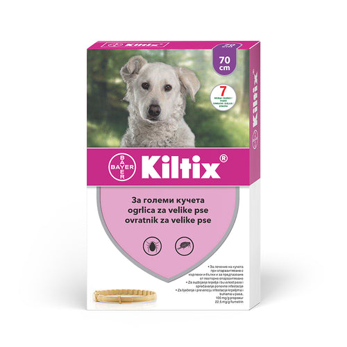 KILTIX (Elanco) ogrlica za pse protiv buha i krpelja Large 65-70cm