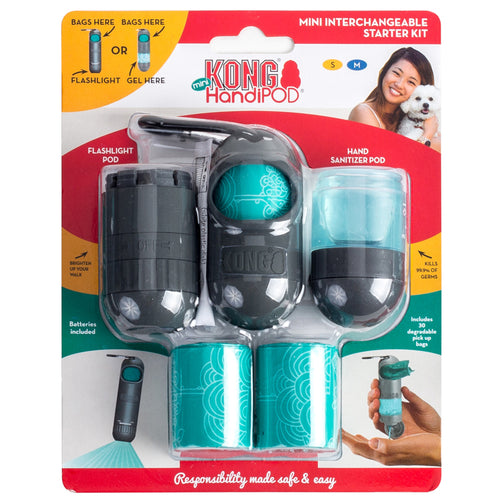 KONG HandiPOD MINI Starter Kit, dispenzer za vrecice s izmjenjivim nastavcima