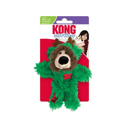 KONG Igracka za macke Holiday Softies Pajama Bear, catnip, 3,81x5,72x10,16cm