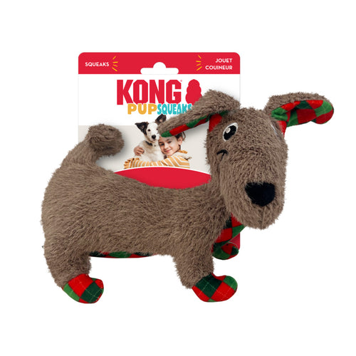 KONG Igracka za pse Holiday PupSqueaks Tucker M, zvucna, 8,26 x 21,59 x 22,86 cm