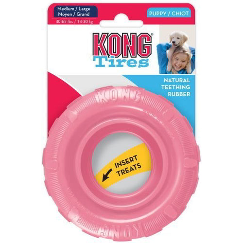 KONG Igracka za stence PUPPY Tires, M/L - 11,4x11,4x3x8cm