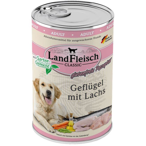 LANDFLEISCHCLASSIC s peradi i fileom lososa, 400g