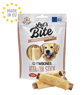 LET's Bite Chewbones, poslastica za pse, rolice s vitaminima, 135g
