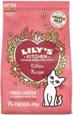 LILY'S KITCHEN KITTEN Recipe, piletina s bijelom ribom, bez zitarica, 800g