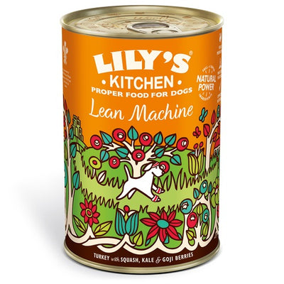 LILY'S KITCHEN Lean Machine, puretina s tikvom, keljom i goji bobicama, 400g