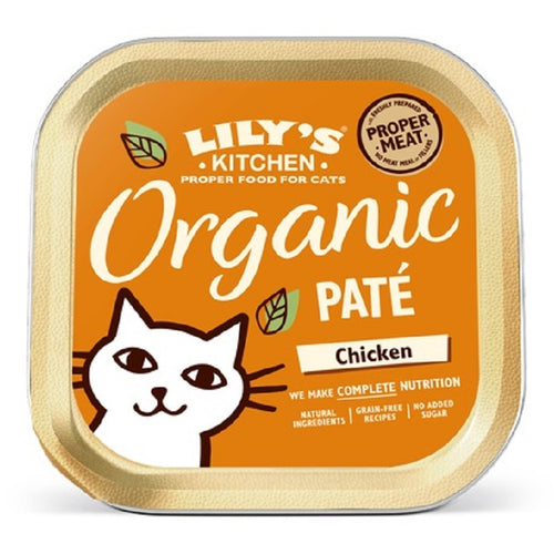 LILY'S KITCHEN Organic Pate Chicken, bez zitarica, 85g