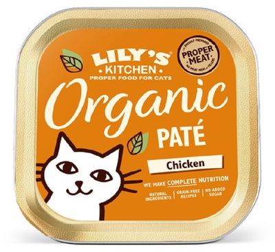 LILY'S KITCHEN Organic Pate Chicken, bez zitarica, 85g