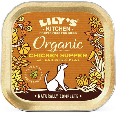 LILY'S KITCHEN Organic Supper, piletina s mrkvom i graskom, bez zitarica, 150g