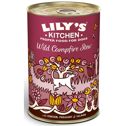 LILY's KITCHEN Wild Campfire Stew, srnetina s fazanom i lososom, 400g